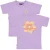 QPI T-shirt met backprint lila