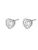Hey Happiness Oorbellen ‘Crystal Love’  zilver
