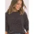 Chenille-trui met boothals