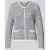 Christian Berg Woman Selection Gebreid jack met ronde hals en knoopsluiting