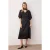 TRENDYOLMİLLA Dames Zwart Effen Midi Kort Stijlvol/Avond Skater Jurken