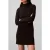 Calvin Klein Crepe Ls Turtleneck Black