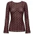 ONLY CARMAKOMA kanten top Plus Size met print – bruin