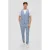 s.Oliver – male – s.O PURE: Pantalon met een fijn geweven structuur