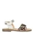 Clic! leren sandalen zilver