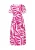 IZIA Zomerjurk ‘Festival’  pink / donkerroze / wit