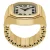 Fossil horloge ES5446 Harlow Watch Ring goudkleurig