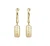 Philipp Plein Jewellery Oorbellen ‘ PLEIN TAG ‘  goud / transparant