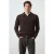 Mango Man regular fit gebreide trui met wol – donkerbruin