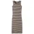 NAME IT KIDS gestreepte maxi jurk bruin