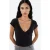 V-hals Geribbelde Slanke Fit Blouse
