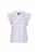 DreiMaster Vintage Blouse ‘Vintage’  lichtblauw / lichtoranje / rosa / watermeloen rood