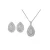 Orphelia Dames 925 Sterling Zilveren Set: Ketting-Pendant + Oorbellen – Zilver SET-5796