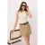 TRENDYOLMİLLA Dames Beige Effen Kort / Mini Kokerrok- rok Kokerrok- rok Rokken