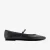 Emelina Gem Zwarte Gladde Schoenen