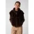 Shoeby teddy oversized gilet – donkerbruin