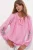 Geborduurde Overmaatse Crêpe Blouse