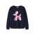 NAME IT KIDS junior rechtvallende sweater met print – donkerblauw