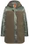 Ulla Popken Tussenmantel  kaki / groen gemêleerd