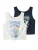 NAME IT Top ‘NKFVAYA’  marine / royal blue/koningsblauw / mandarijn / wit