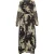 Faina Jurk Dames zwarte bloem