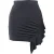 Iro Zilka metallic stretchgebreide minirok in zwart nylon