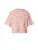 QS Shirt  zalm roze / wit