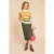 White Stuff Olive Stripe Jumper Natural