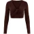 TRENDYOLMİLLA Dames Paars Effen 2-pack Lang, Getailleerd Blouses