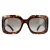 Jimmy Choo GAYA/S 086 HA zonnebril met havana en goudbruin kleurverloop