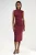Gerimpelde Bodycon Midi-jurk