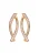 faina Oorbellen  rose-goud / transparant