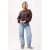 Catwalk Junkie katoenen oversized sweater met backprint – bruin