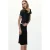 Mango midi rok – zwart