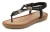 LASCANA Teenslipper  bruin / goud / zwart