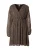 QS Jurk  geel / bourgogne / zwart / wit