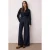 TRENDYOLMİLLA Dames Donkerblauw Effen Wijde pijp Hoge taille Jeans