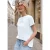 Street One Studio Dames Shirt met korte mouwen en emboidery tekst in Wit