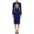 Moschino Baroque Lock Wool Faille Jacket Blue