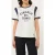 FILA Montalto Relaxed Graphic Ringer T-shirt Egret-black Iris