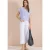 Blouse met hangende schouder en structuur