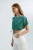 Bloemige Ronde Hals Trekkoord Crop Top
