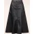 Topvintage exclusive ~ Lara Faux Leather Midi rok in zwart