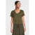 Anytime loose fit T-shirt met V-hals olijfgroen