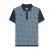 Lambretta Heren SS24 Houndstooth Poloshirt (Marine)