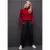 Street One Dames Trui met geribbelde textuur in Rood