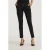 TQ-Amsterdam high waist slim fit cargobroek Karin van travelstof zwart
