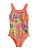 Next Badpak  blauw / olijfgroen / oranje / pink