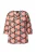Ulla Popken Shirt  koraal / zwart