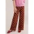 WE Fashion palazzo broek donkerrood